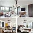 thumbnail image 5 of Chords Attic 24" Smart Dimmable LED Ceiling Fan With Light, Remote, APP Control, Adjustable Color Temperature, 6-Speed Reversible, For Living Room, Bedroom, 5 of 11