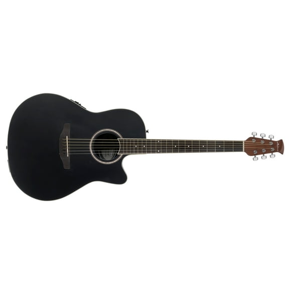 Applause Guitars CS Steel String Acoustic / Electric Guitar, Black Satin
