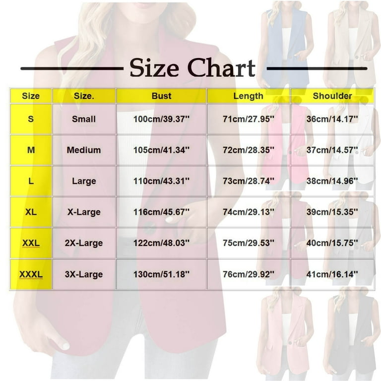 BSDJILFG Plus Size Jacket Vest for Women Business Suit Vest