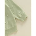 thumbnail image 6 of Bagilaanoe Toddler Baby Girl Knit Cardigan Long Sleeve Sweater Knitwear Coat 6M 9M 12M 18M 24M 3T Kids Fall Casual Tops Outwear, 6 of 7