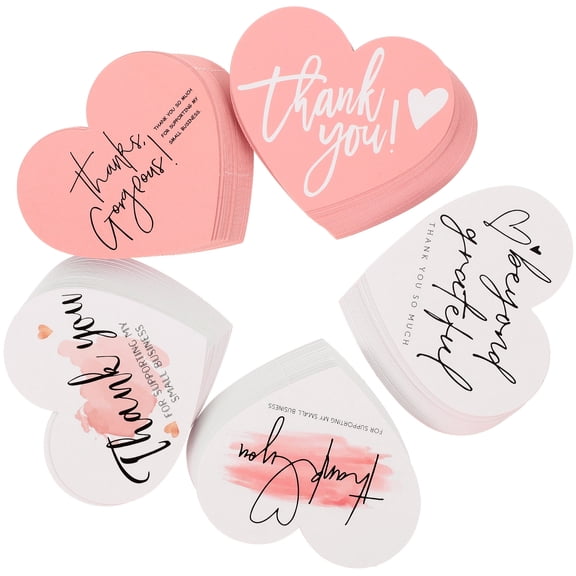 Masteelf  150 Pcs Gift Heart Card Small Cards Blank Mothers Day You Bridesmaid