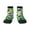 2 Black-1, variant on Colorful Tie Dye Stained Glass Pattern Quarter Crew Socks,Toe Seamed Ankle Socks,Cotton Cushioned Breathable Athletic Crew Sports Socks