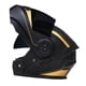 thumbnail image 3 of Casco de motocicleta Zulema con visera negro dorado XL, 3 of 8