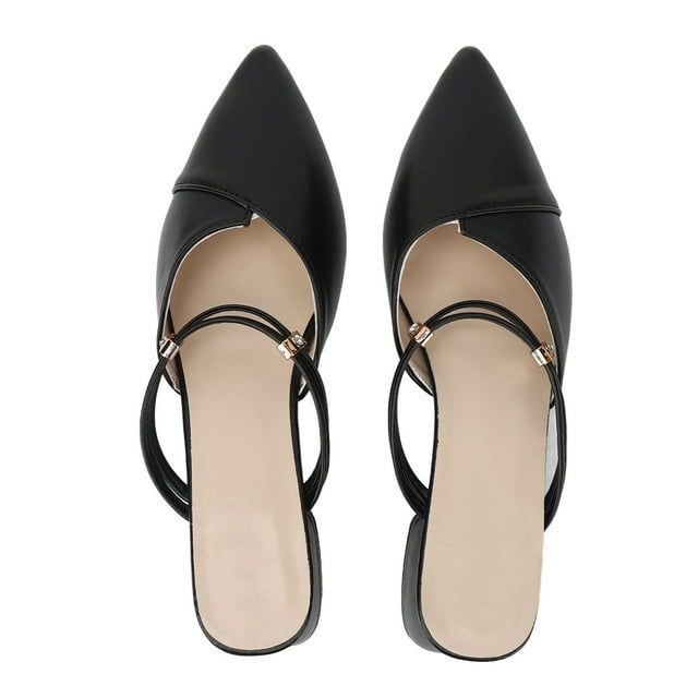 Sandalias de tacón con punta puntiaguda, sandalias de tacón con punta cerrada para mujer Sandalias de tacón con punta cerrada Diseño a prueba de futuro