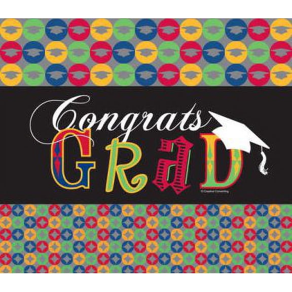 Graduation Time To Shine Plastic Tablecloth