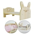 thumbnail image 2 of Muebles para casa de muñecas 1/6 Adorno de madera Cama para muñecas Juguetes de imitación Dormitorio de muñeca Conejo, 2 of 9