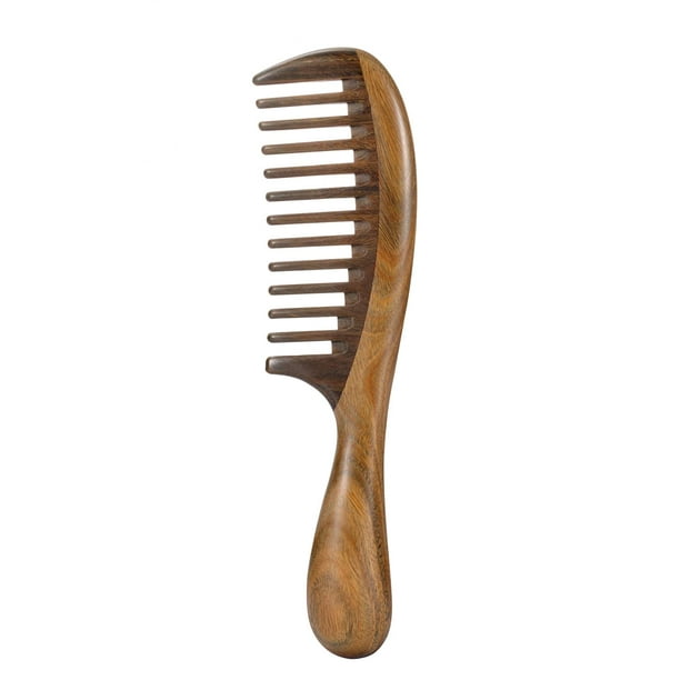 Louise Maelys Hair Comb Wooden Wide Tooth Comb for Curly Hair Detangling  Sandalwood Comb NEW 