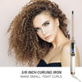 thumbnail image 2 of Hoson 9mm Curling Iron Professional, 3/8 inch Ceramic Tourmaline Hair Curl Wand Barrel, Hair Curler Iron for Long & Short Hair, 2 of 6