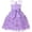 Purple, variant on Toddler Girl Clothes Summer Dress Girls Tique Satin Trock Glitter Dress for Little Girls Elegant Puff Sleeve Party Gown for Sleeveless Bodice Dresses A-Line Sundress 3-4 Years