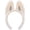 White, variant on Plush Bunny Ears Headband Cute Cartoon Costumes for Women Halloween Party Hair Accessories (Blue)