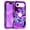 Purple Blue Butterfly, variant on Casetego for iPhone 16 Plus Case,Glow in The Dark Three Layer Heavy Duty Shockproof Full Body Protection Hard Plastic Bumper+Soft Silicone Protective Case,Purple Butterfly