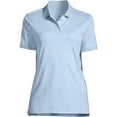 thumbnail image 3 of Lands' End Essentials Women's Short Sleeve All Day Comfort Polo Shirt - 100% Cotton Won't Shrink Pill Fade, 3 of 3