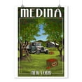 thumbnail image 2 of Medina, New York, Apple Orchard and Truck (9x12 Wall Art Print, Home Decor), 2 of 3
