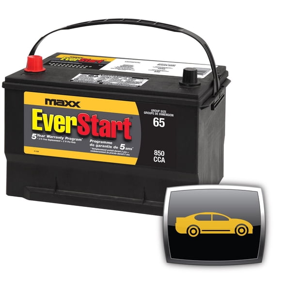 EverStart AUTO MAXX-65N – 12 Volts, Batterie automobile, groupe 65, 850 ADF
