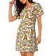 thumbnail image 2 of Disketp Giraffes Head para Camisón Corto de Manga Corta para Mujeres, Camisón Cómodo con Escote Redondo, Bonito y Confortable, 2 of 6