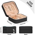 thumbnail image 5 of Wolf Travel Jewelry Case PU Leather Mini Jewelry Travel Case Portable Travel Jewellery Ring Organizer for Womens Rings Earrings Necklaces Bracelets Women Gifts, 5 of 7