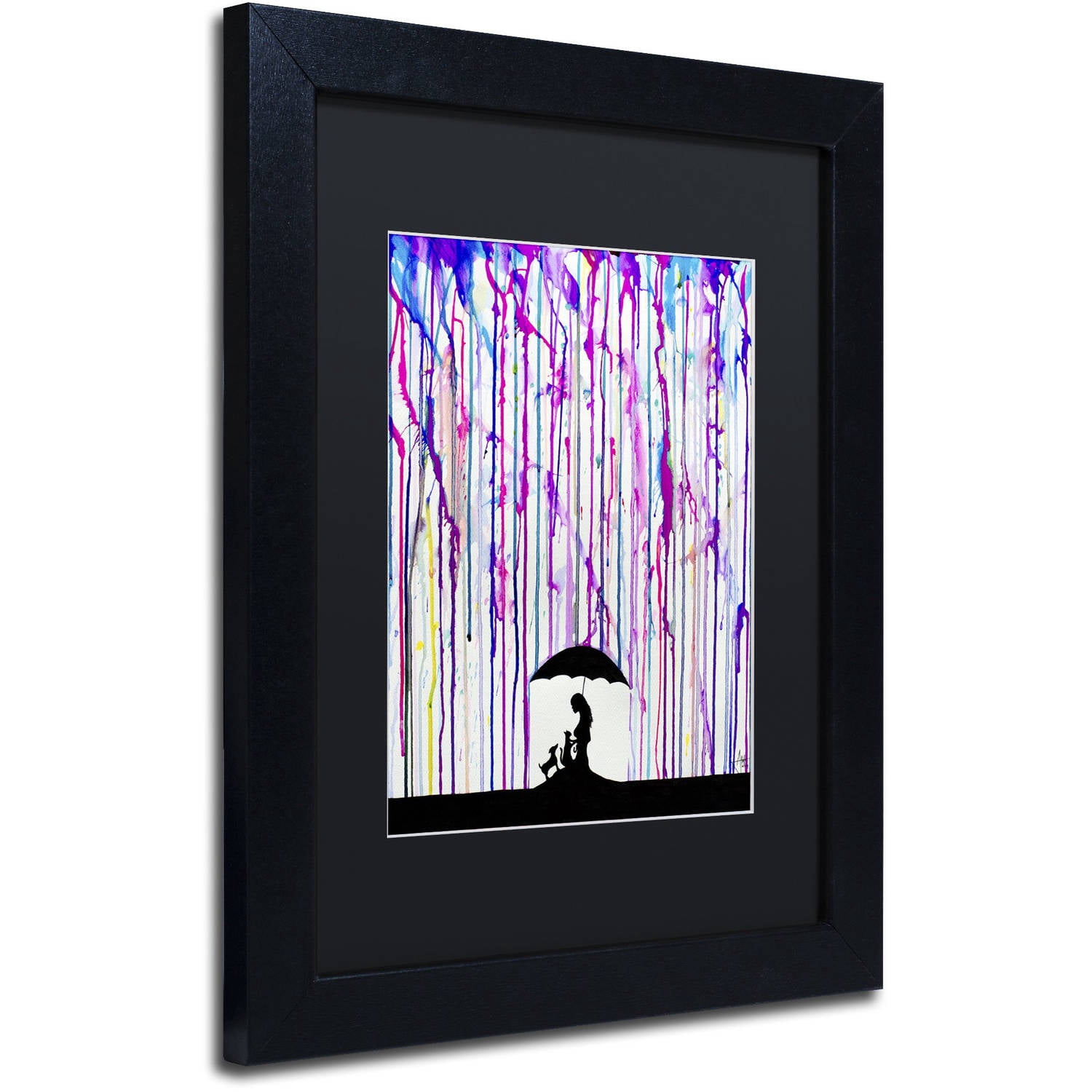 Trademark Fine Art 'Cradle' Canvas Art by Marc Allante, Black Matte, Black Frame