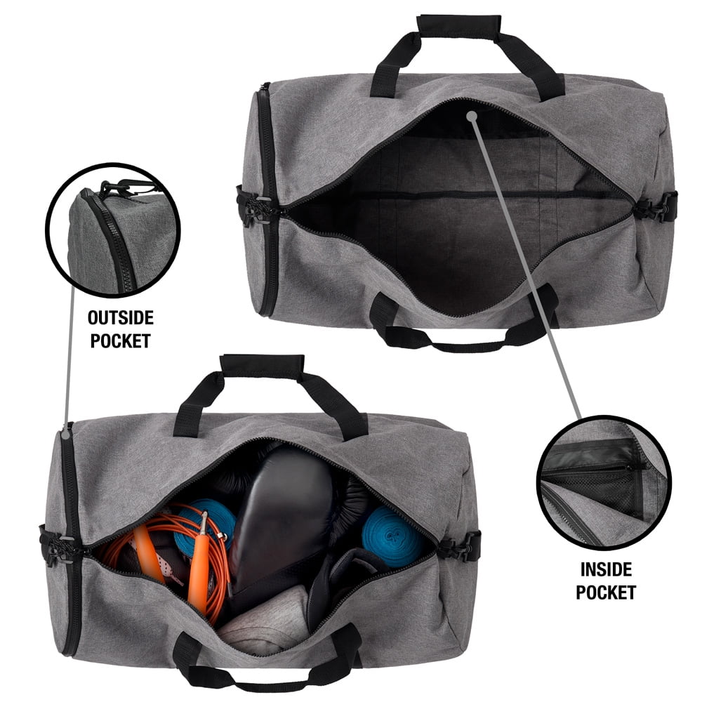 Green Lantern Core White Logo Lightweight Duffel Bag for Sports and Gym Packable for Travel