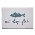 thumbnail image 4 of Crystal Art 455838 27 x 18 in. Eat Sleep Fish Doormat, 4 of 6