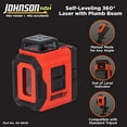 thumbnail image 2 of Johnson Level & Tool 40-6606 Niveau Laser Auto-Nivelant à 360 Degrés avec Ligne de Disposition à Rebord, 2 of 8