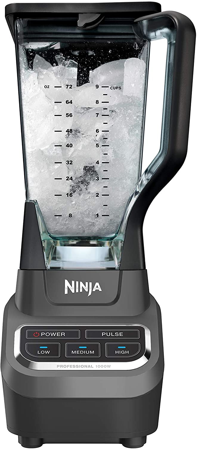 Ninja BL610 Professional 72 oz Countertop Blender with 1000-Watt Base and  Total Crushing Technology (Black) - Refurbished - Walmart.com