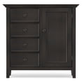 thumbnail image 4 of Simpli Home Amherst Solid Wood 37-inch-Wide Transitional Medium Storage Cabinet in Hickory Brown, 4 of 11