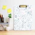thumbnail image 6 of Blue Floral Pattern 12.5x9in Clipboard, Durable Acrylic with Metal Clip and Wall Hook for Office or Classroom, 6 of 10