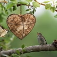 thumbnail image 6 of Handmade Fiber Bird Nesting Heart,Refillable Birds Haven 1 Heart Shape Hummingbird Nesting ,Winter Fowl Gifts Animal Hummingbirds Lovers Home Garden Yard(1 Set), 6 of 7