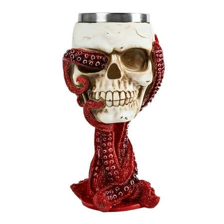 

JUYDhdh Glass&Bottle Glass Tupperware Sets with Lids Deals of the Day ClearanceStainless Steel Doubl Handle Beer Cup Creative Resin Beer Cup 5 Different Of Skeleton Wine Glasses，for Men Father s