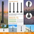 thumbnail image 4 of Postes de luz de cadena de suspensión 4 piezas Soporte de montaje de poste de luz multiusos fácil de instalar Ahorre espacio para patio trasero para campanillas de viento ANGGREK Otros, 4 of 8