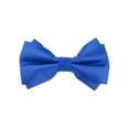 thumbnail image 1 of CORBATAS DE MOÑO PREATADAS DE DOBLE CAPA AJUSTABLES DE COLOR SÓLIDO AZUL REAL PARA EL DÍA DEL PADRE INSPIRADOR CHIC, 1 of 4