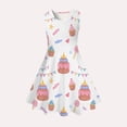 thumbnail image 5 of Babcutegg Summer Girls’ Round-Neck Dress With Playful Jellyfish Print, Lightweight Breathable Fabric, Flared Skirt And Comfort-Focused Design For Everyday Wear Watermelon Red Size 10, 5 of 5