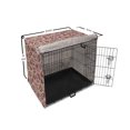 thumbnail image 6 of Flower Dog Crate Cover, Floral Pattern with Roses Twig Warm Colors Flower Arrangement Bouquets, Easy to Use Pet Kennel Cover Small Dogs Puppies Kittens, 7 Sizes, Tan Pink Dark Green, by Ambesonne, 6 of 6