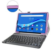 Labanema 10.3 Lenovo Tab M10 Plus /Smart Tab M10 Plus Bluetooth Keyboard Case, PU Leather Folio Stand Protective Case, Cover for 10.3 Lenovo Tab M10 Plus /Smart Tab M10 Plus (Purple)