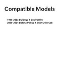 thumbnail image 2 of Passenger Right Side Front Door Window Door Glass Compatible with Dodge Durango 1998-2003 Models/Dodge Dakota Pickup 2000-2004 4 Door Models, 2 of 7