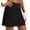 Black, variant on Ekouaer Skort Golf Skirts for Women Tennis Athletic Skirt Inner Shorts Pocket Floral Running Workout Sports Skorts