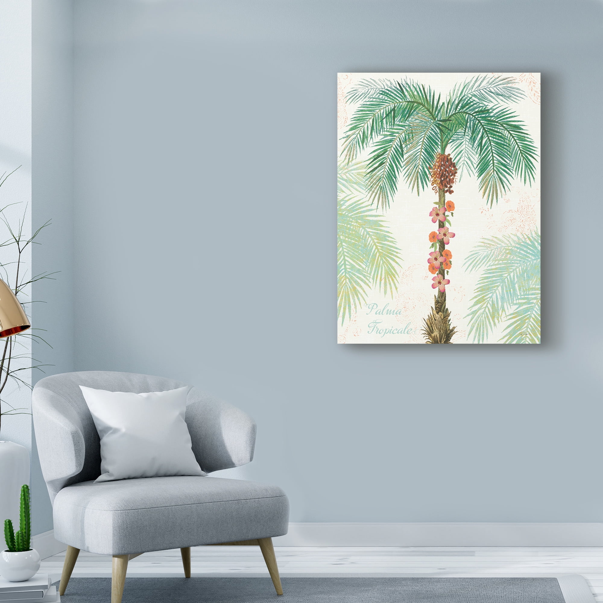 Trademark Fine Art 'Flamingo Tropicale III' Canvas Art by Sue Schlabach