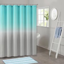 HBBKVI Gradient Color Shower Curtain for Bathroom Polyester Quick-Drying Shower Curtain with Hooks Blue Shower Curtain 71" x 71"