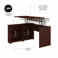 thumbnail image 3 of Bush Furniture Cabot 52W Sit to Stand Corner Bookshelf Desk with File Cabinet, 3 of 7