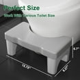 thumbnail image 2 of Toilet Stool Poop Stool for Squatting Posture, Portable Plastic Potty Stool for Adults, Toilet Poop Stool Squat Adult, Non-Slip Poop Stool for Bathroom Adults, Pooping Stool for Kids, US Patented, 2 of 5