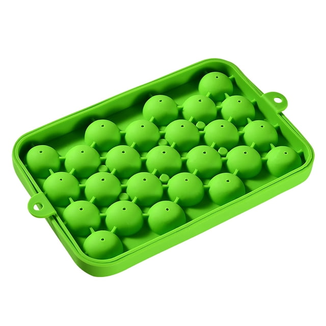 for Freezer | 25 Grid Silicone Tray with Small Round Ice for Everyday Chill and Party Refreshments
