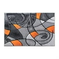 thumbnail image 2 of Flash Furniture Jubilee Rectangular Contemporary Black, Grey, Orange Area Rug, 2' x 3', 2 of 7