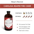 thumbnail image 3 of Hany's All Natural Carolina Reaper Fire Cider Tonic with Raw Unfiltered Apple Cider Vinegar, Honey, Lemon, Yellow Onion, Garlic, Ginger, Horseradish, Cayenne Pepper, Turmeric, Carolina Reaper 16 oz, 3 of 8
