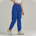 thumbnail image 5 of qolati Cargo Sweatpants Women High Waisted Elastic Workout Joggers Trousers Athletic Cinch Bottom Loose Fit Lounge Yoga Pants with Pockets, 5 of 8