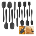 thumbnail image 1 of Set 12 Utensilios Silicona Cocina Palas Espatulas Reposteria Xtellar negro, 1 of 3