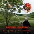 thumbnail image 3 of Aiqidi 2 Stroke 42.7CC Gas-Powered Pole Saw Cordless Split Shaft Chainsaw Pruner Tree Trimmer Pruning Extendable Chain Saw for Garden + 12" Blade, 3 of 12