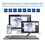 XP-PEN Deco Pro MW Bluetooth Graphics Tablet 11×6 Inches Wireless Painting Pen Tablet for Drawing and Remote Learning