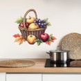 thumbnail image 1 of Adhesivos de pared con forma de cesta de fruta, color manzana y uva, PVC, 29 x 29 cm, 1 of 3