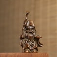 thumbnail image 4 of Antique Bronze Earth Lord Antique Bronze God Statue Ornament Household Crafts, 4 of 8