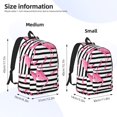 thumbnail image 3 of Yiaed Flamingos Print Backpack, Premium Laptop Backpack, Travel Backpack for Women, Lightweight Backpacks, Comfortable Back Pack-Small, 3 of 7